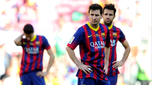 Lionel Messi's face says it all after Getafe's late equaliser