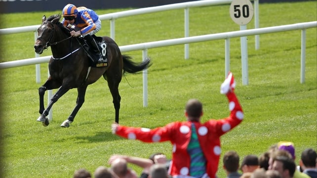 Magician, ridden by Joseph O'Brien, comes home to win at the Curragh last year
