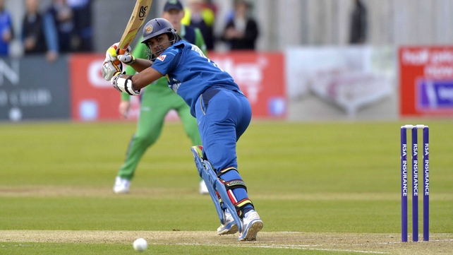 Sri Lanka scored 219 for 8 off 50 overs