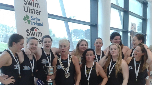 St Vincent ladies with the winner's trophy