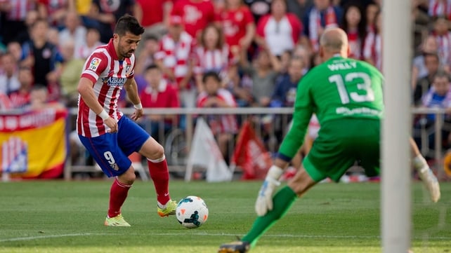 David Villa helped Atletico Madrid to La Liga title