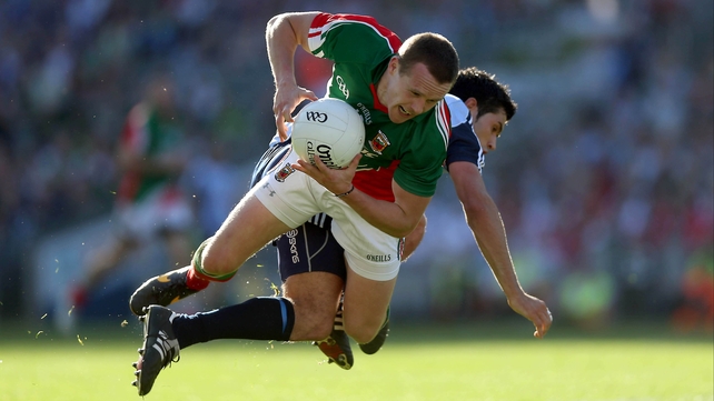 Andy Moran and Cian O'Sullivan tangle during last year's Croke Park clash