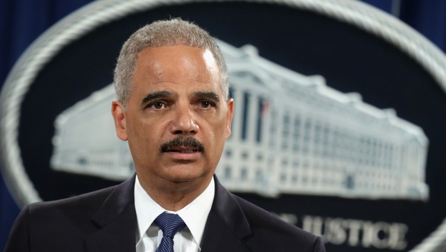 The charges were announced this morning by US Attorney General Eric Holder The charges were announced this morning by US Attorney General Eric Holder
