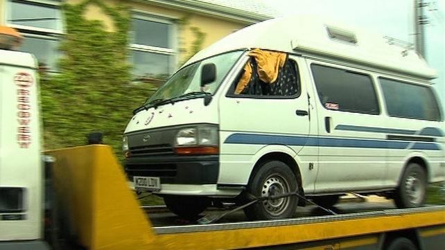 The campervan was removed from the scene today The campervan was removed from the scene today