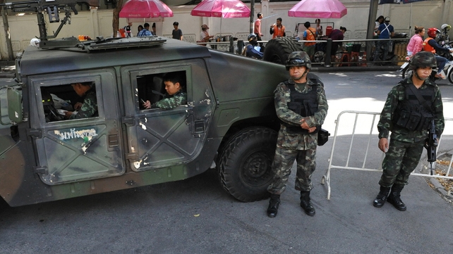 Thailand's army imposed martial law yesterday Thailand's army imposed martial law yesterday