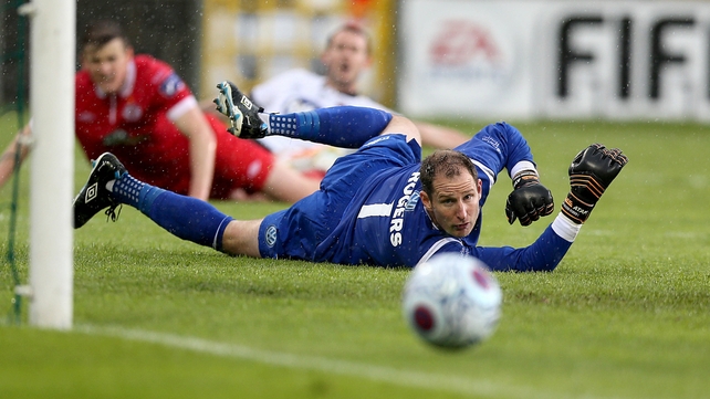 Gary Rogers was in fine form against Athlone Town