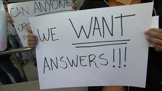 Students have staged protests over college closures in recent weeks Students have staged protests over college closures in recent weeks