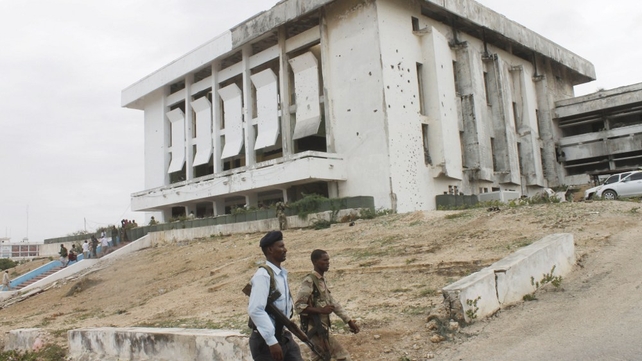 A car bomb exploded close to the parliament building in Mogadishu A car bomb exploded close to the parliament building in Mogadishu