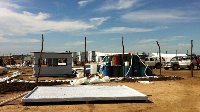 Médecins Sans Frontières teams have built a 100-bed treatment centre in the Gudele district. The area is one of the worst hit by the outbreak (Pic: Lara Jonasdottir/MSF)