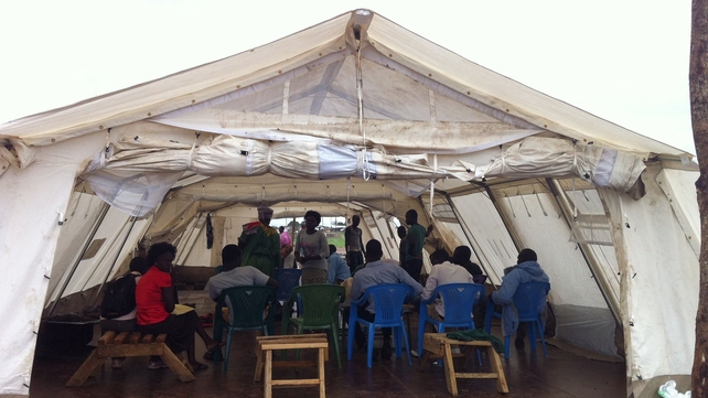 Staff are trained on patient flow and infection control. Preparations are made in case the number of patients increases sharply (Pic: Lara Jonasdottir/MSF)