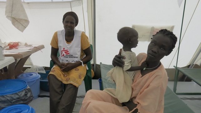 Young children have been among the first treated at the new centre. Oral rehydration salts help to cure symptoms including serious diarrhoea (Pic: Suzan Kiiko/MSF)