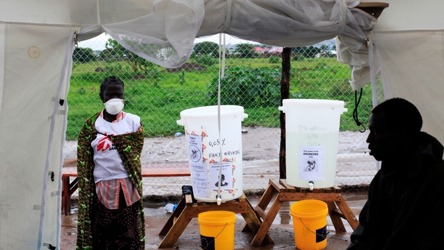Good infection control is essential during a cholera outbreak. Different strengths of chlorine solution in water are used for hand washing and for making the water safe to drink (Pic: Andreea Campeanu)