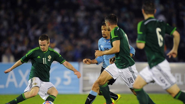 Northern Ireland put in a brave performance against Uruguay
