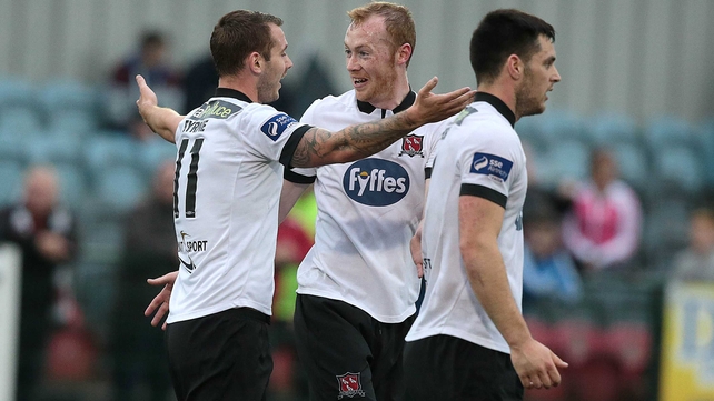 Dundalk's Kurtis Byrne celebrates his goal