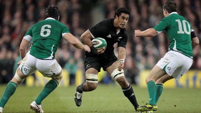 Jerome Kaino in action against Ireland