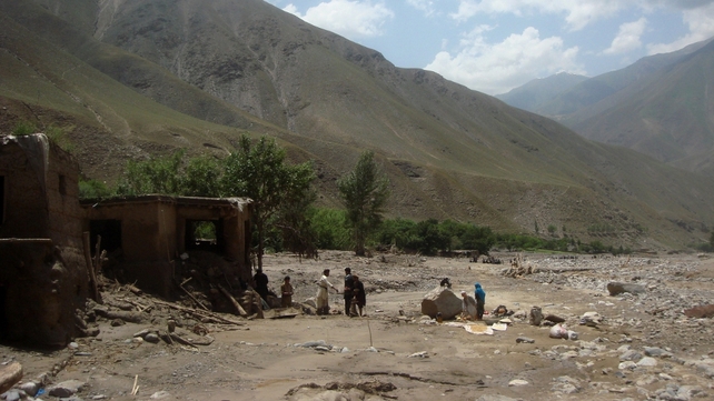 Houses have been washed away and thousands forced to flee the Guzargah-e-Nur district of Baghlan Houses have been washed away and thousands forced to flee the Guzargah-e-Nur district of Baghlan