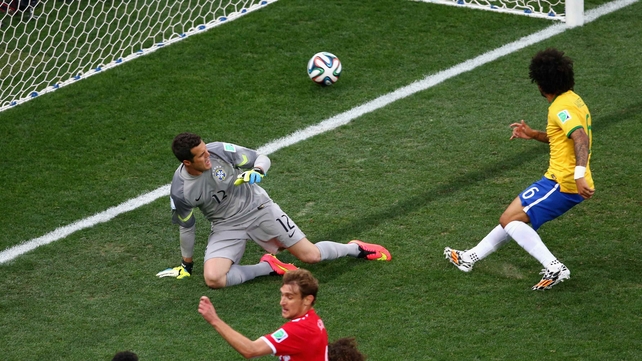 Marcelo of Brazil's own goal in the opening match of the World Cup was the most-tweeted moment so far Marcelo of Brazil's own goal in the opening match of the World Cup was the most-tweeted moment so far