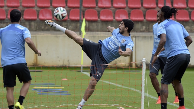 Luis Suarez trained on Thursday but will not play on Saturday