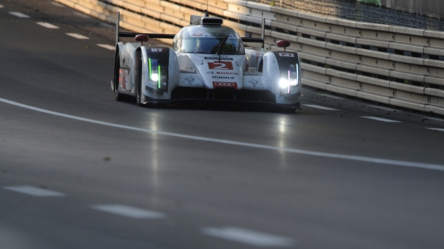 Swiss driver Marcel Fassler in his Audi R18 E-Tron Quattro Hybrid N°2