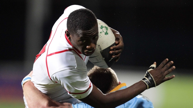 Niyi Adeolokun in action for Trinity