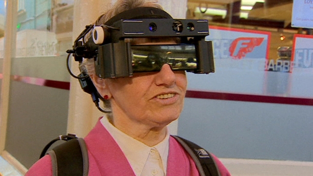Lyn Oliver, who has very limited vision, is one of those trialling the glasses Lyn Oliver, who has very limited vision, is one of those trialling the glasses