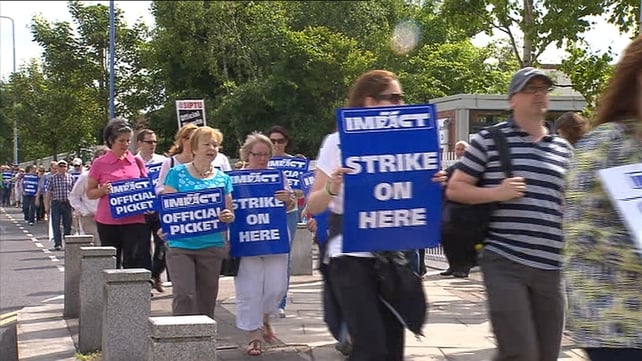 600 IMPACT members staged a one-day strike yesterday 600 IMPACT members staged a one-day strike yesterday