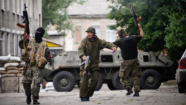 A separatist leader said that Ukrainian rebels were receiving new military equipment A separatist leader said that Ukrainian rebels were receiving new military equipment