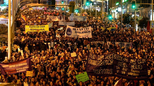 Thousands of people have demonstrated against the proposed laws Thousands of people have demonstrated against the proposed laws
