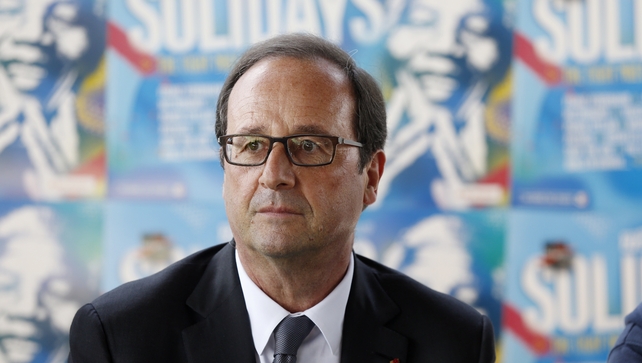 Francois Hollande and Angela Merkel spoke with Russian and Ukrainian leaders for more than two hours Francois Hollande and Angela Merkel spoke with Russian and Ukrainian leaders for more than two hours