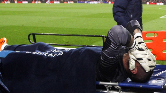 Victor Valdes suffered a season-ending knee injury in March