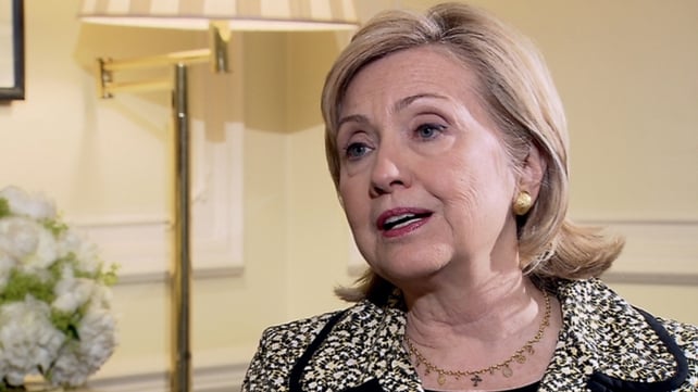 Hillary Clinton said the US would help Northern Ireland in any way appropriate Hillary Clinton said the US would help Northern Ireland in any way appropriate