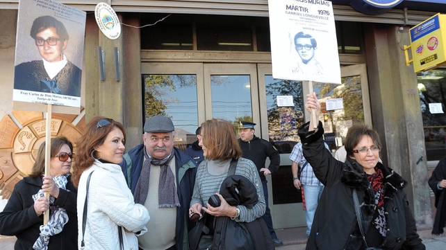 Relatives of the 'Disappeared' including a niece of Enrique Angelelli outside the Superior Tribunal of Justice in La Rioja in 2012 Relatives of the 'Disappeared' including a niece of Enrique Angelelli outside the Superior Tribunal of Justice in La Rioja in 2012