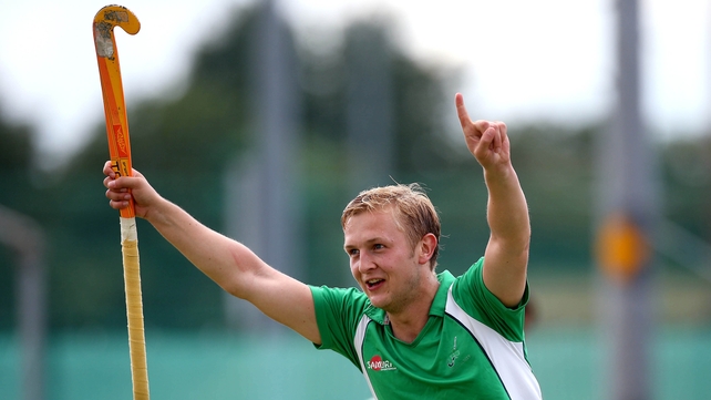 Two-goal Michael Watt celebrates his second half equaliser