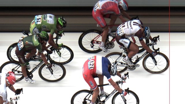 Kittel edged out Alexander Kristoff and Arnaud Demare