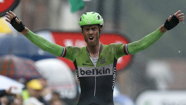 Lars Boom was triumphant over the cobbles of northern France