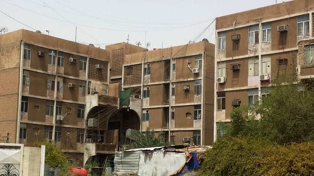 Apartment blocks in Baghdad's Zayouna district where gunmen killed the women Apartment blocks in Baghdad's Zayouna district where gunmen killed the women