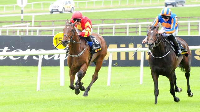 Euphrasia (l) was fifth at Deauville on Sunday