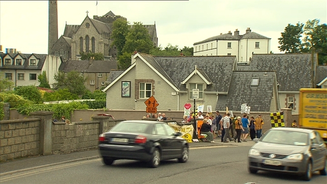 Protesters believe the scheme will damage Kilkenny's medieval heritage Protesters believe the scheme will damage Kilkenny's medieval heritage