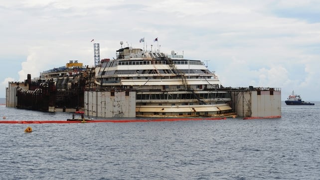 The ship crashed into rocks off the Italian island of Giglio two-and-a-half years ago The ship crashed into rocks off the Italian island of Giglio two-and-a-half years ago