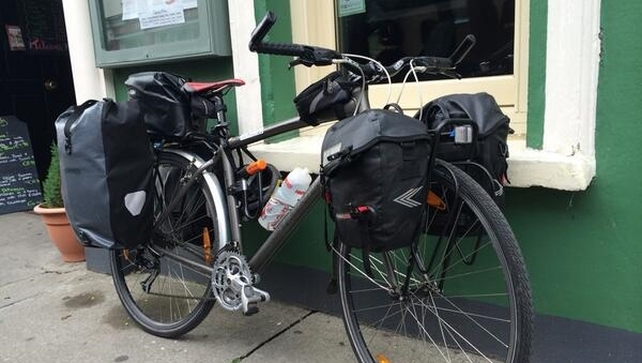 Cian's mode of transport and mobile studio rolled into one Cian's mode of transport and mobile studio rolled into one