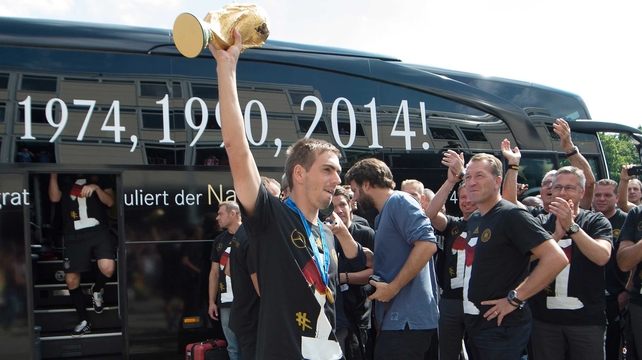 Lahm picked up the last of his 113 caps in the 1-0 World Cup final victory over Argentina