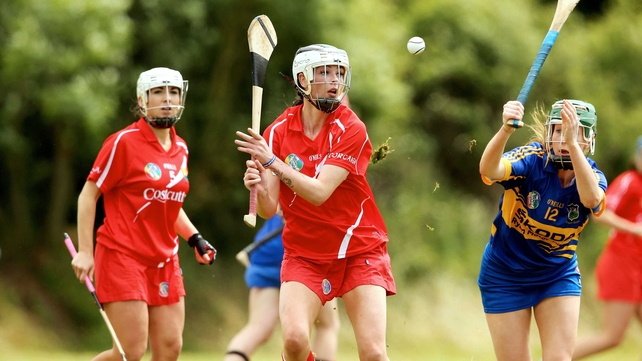 Cork's Aisling Thompson faces a tough battle against Galway
