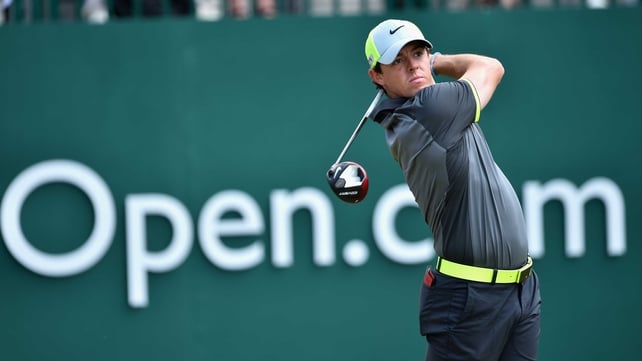 Rory McIlroy cut a purposeful figure at Royal Liverpool