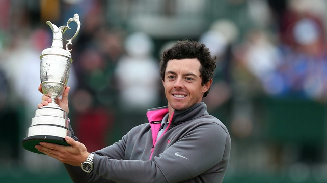 Rory McIlroy claimed his first Open title yesterday