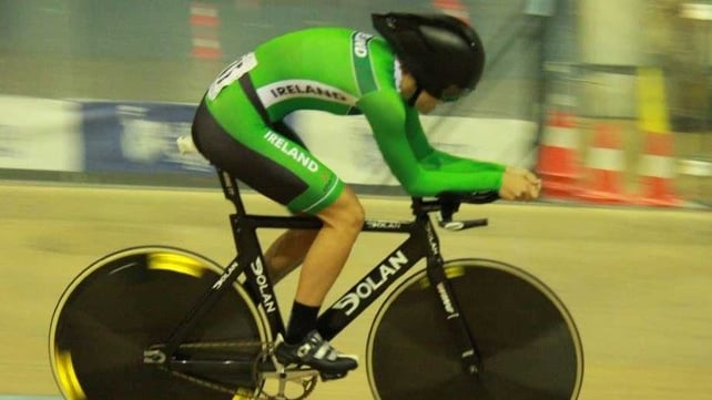 Josie Knight in action on the track in Portugal