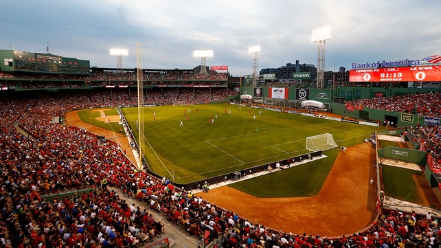 Fenway Park in Boston was the venue for Liverpool v Roma