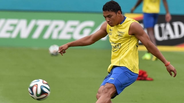Jefferson Montero started all three of Ecuador's group games during the World Cup in Brazil