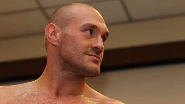 Tyson Fury at the weigh-in for the fight that will not now happen