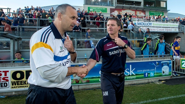 Peter Creedon and Alan Mulholland after the game