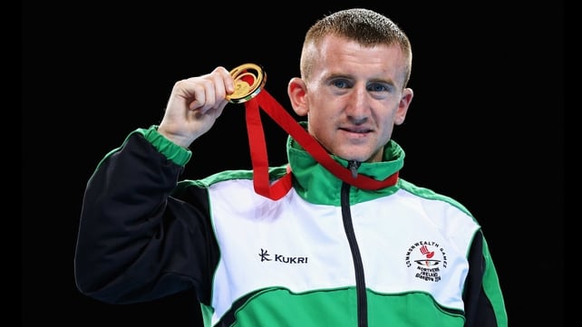 Paddy Barnes shows off his Commonwealth gold